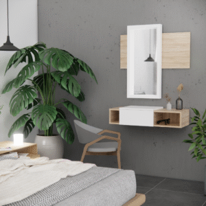 Meuble Mural Moderne en MDF avec Miroir – BRAVA | Design Multicolore