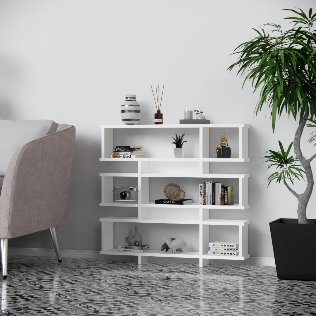 Bibliothèque de rangement moderne-LIRIO