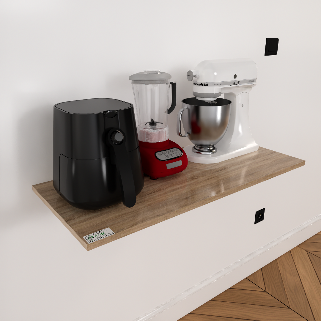 Table Murale Pliable VITA – Bois MDF, Gain de Place Idéale pour Cuisine, Bureau ou Salon – Image 4