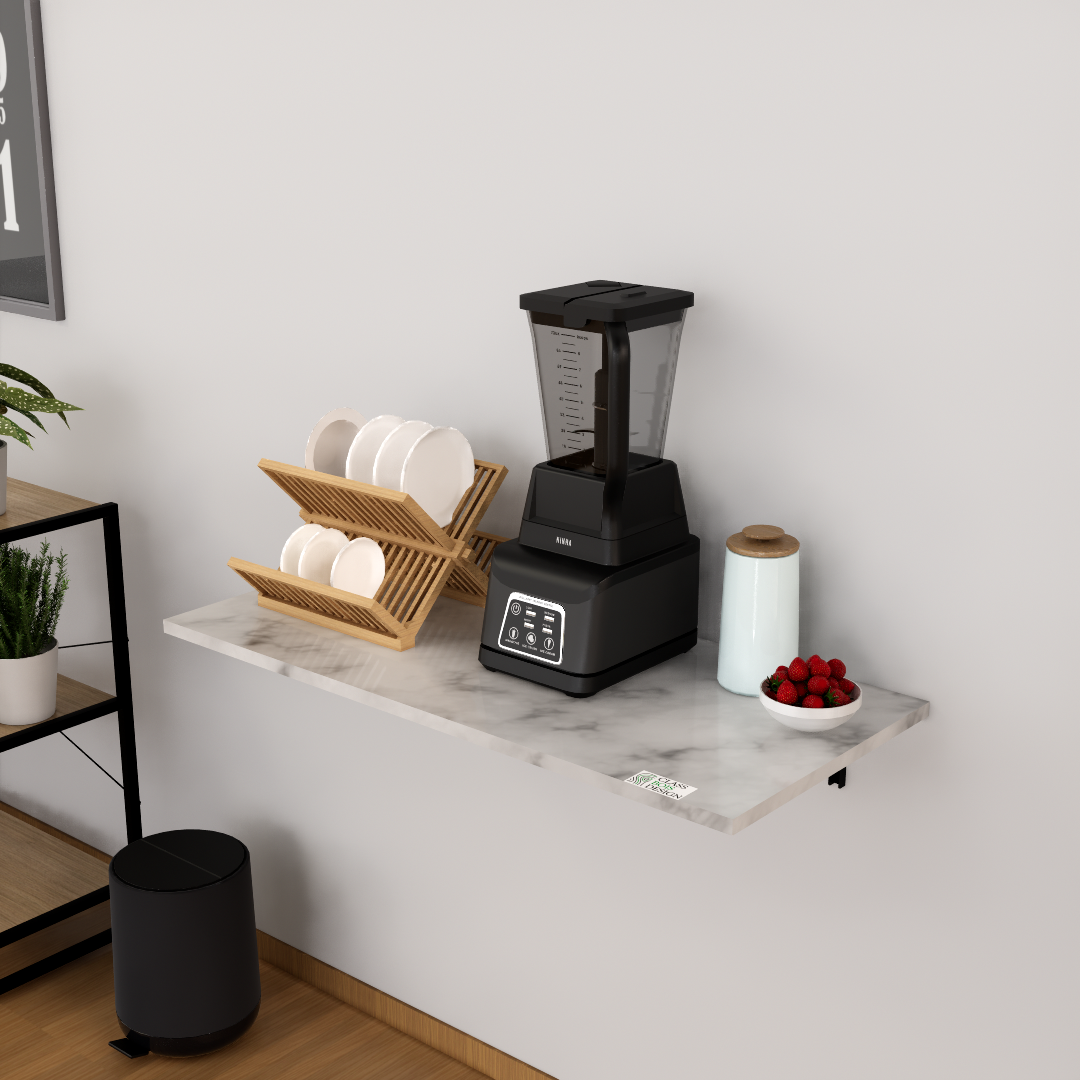 Table Murale Pliable VITA – Bois MDF, Gain de Place Idéale pour Cuisine, Bureau ou Salon – Image 2