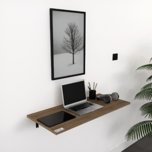 Table Murale Pliable VITA – Bois MDF, Gain de Place Idéale pour Cuisine, Bureau ou Salon